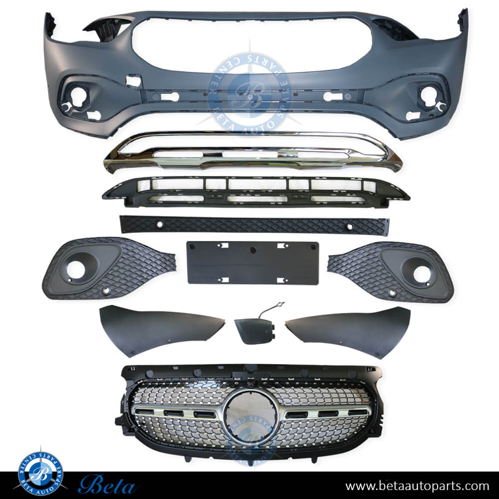 Front Bumper assembly with Grille for Mercedes GLA-Class H247 2020-Up models Front Bumper assembly with Grille for Mercedes GLA-Class H247 2020-Up models